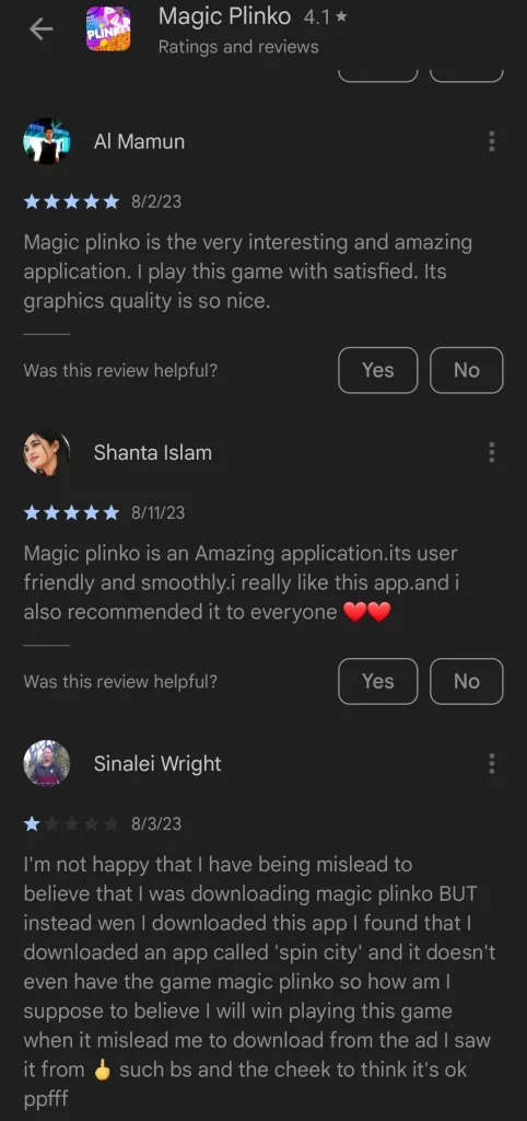 reviews Plinko app