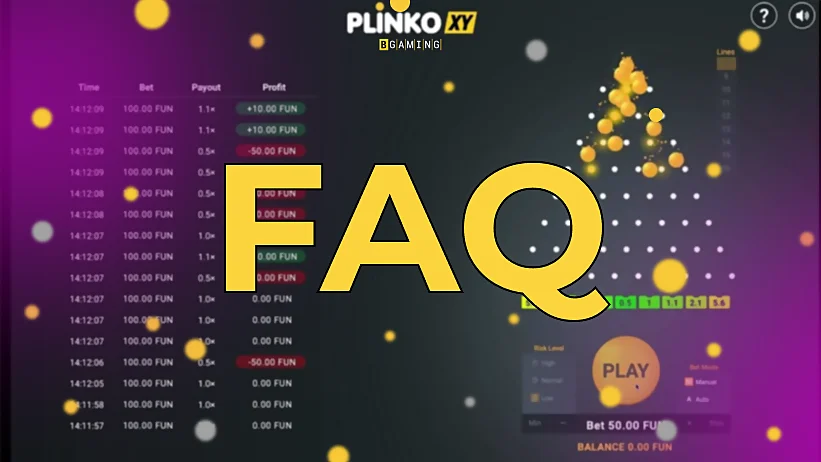 вопросы об игре Plinko XY
