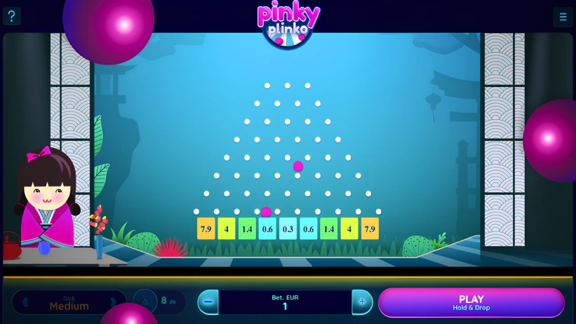 Pinky Plinko game